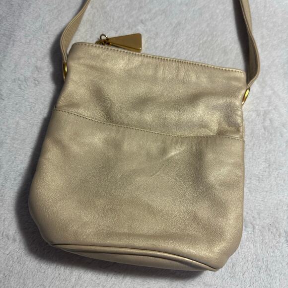 Vintage Leather Mini Duffle/Barrel Shoulder Bag by SHARIF - Picture 3 of 13